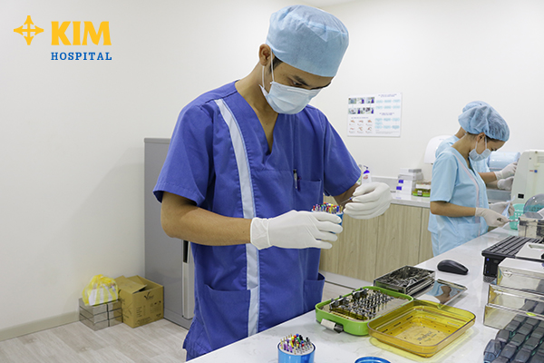 Bệnh viện KIM có đầy đủ dịch vụ thăm khám, xét nghiệm